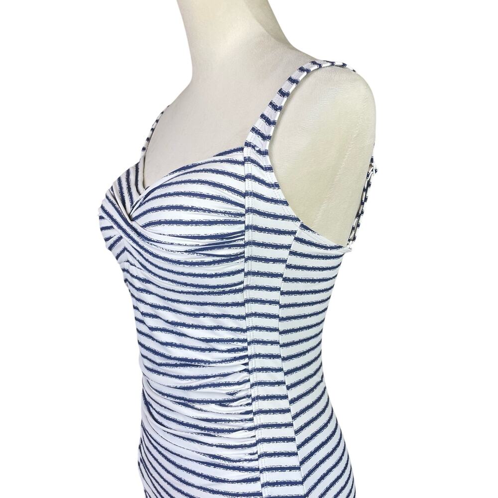 Nip Tuck Swim Blue & White Stripe Multi Fit Cup R… - image 5